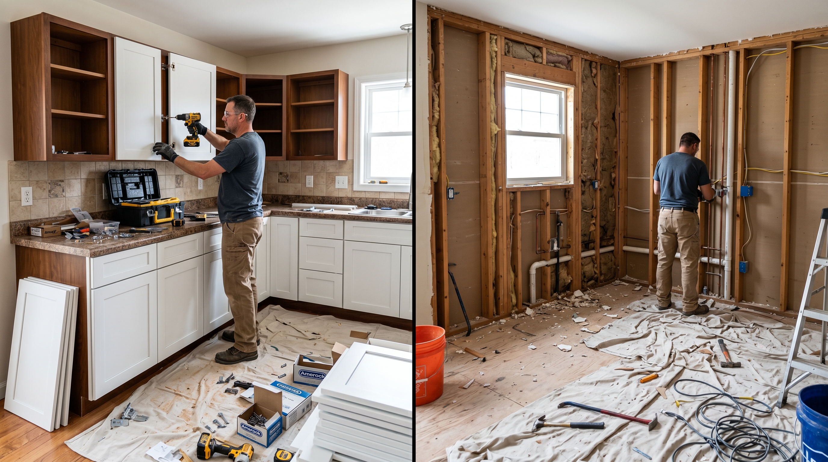 Cabinet refacing vs replacing comparison
